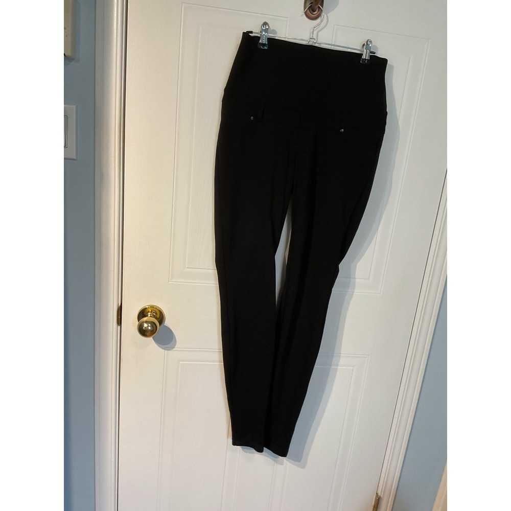 Thyme Maternity Skinny Pants Women XS Black Excellent High Waist Pull On Stretch